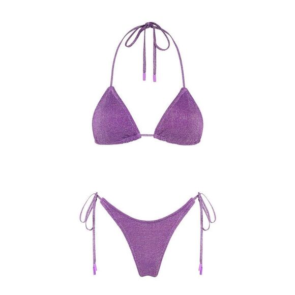 TRIANGL VINCA - VIOLET SPARKLE NO BAG NEW WITH TAGS 💜 - Picture 5 of 9